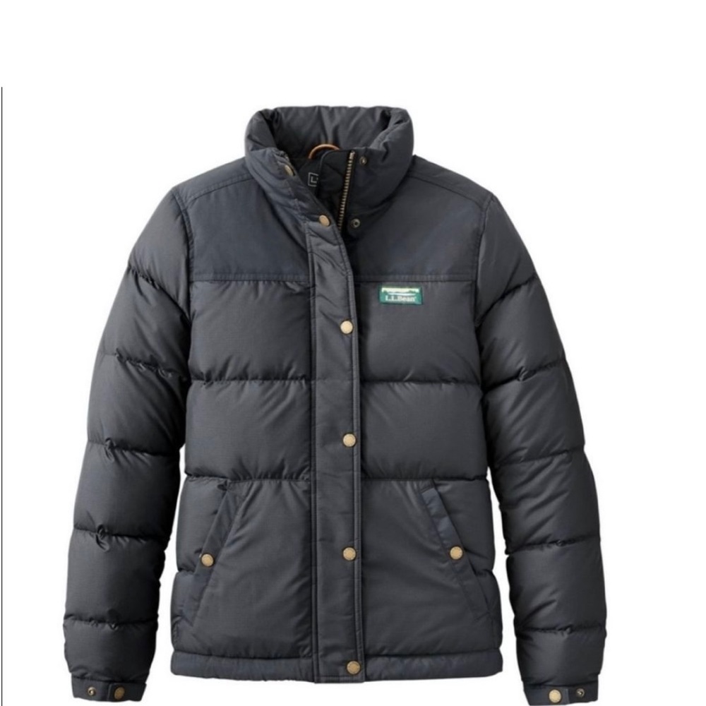 L.L.Bean Women's Mountain Classic Down Jacket Black XL